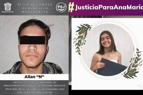 Procesan a Allan de 18 años, por el feminicidio de Ana María en Atizapán de Zaragoza